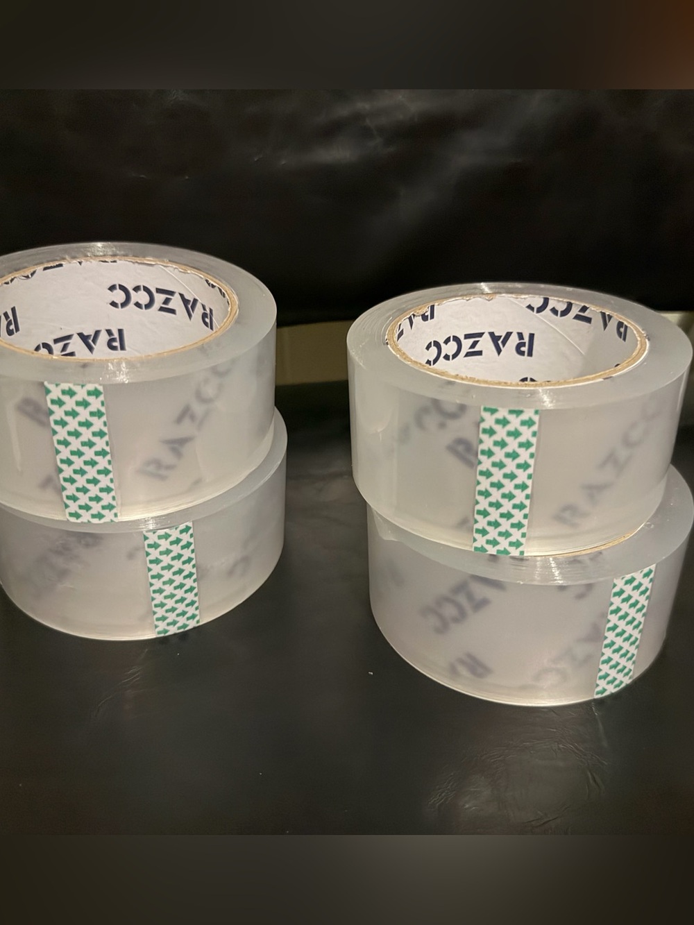 RAZCC Clear Packing Tape, 4 Rolls Heavy Duty